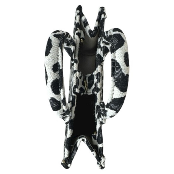 Do Everything in Love Canvas & Vegan Leather Leopard Print Mini Tote Bag - Picture 8 of 12